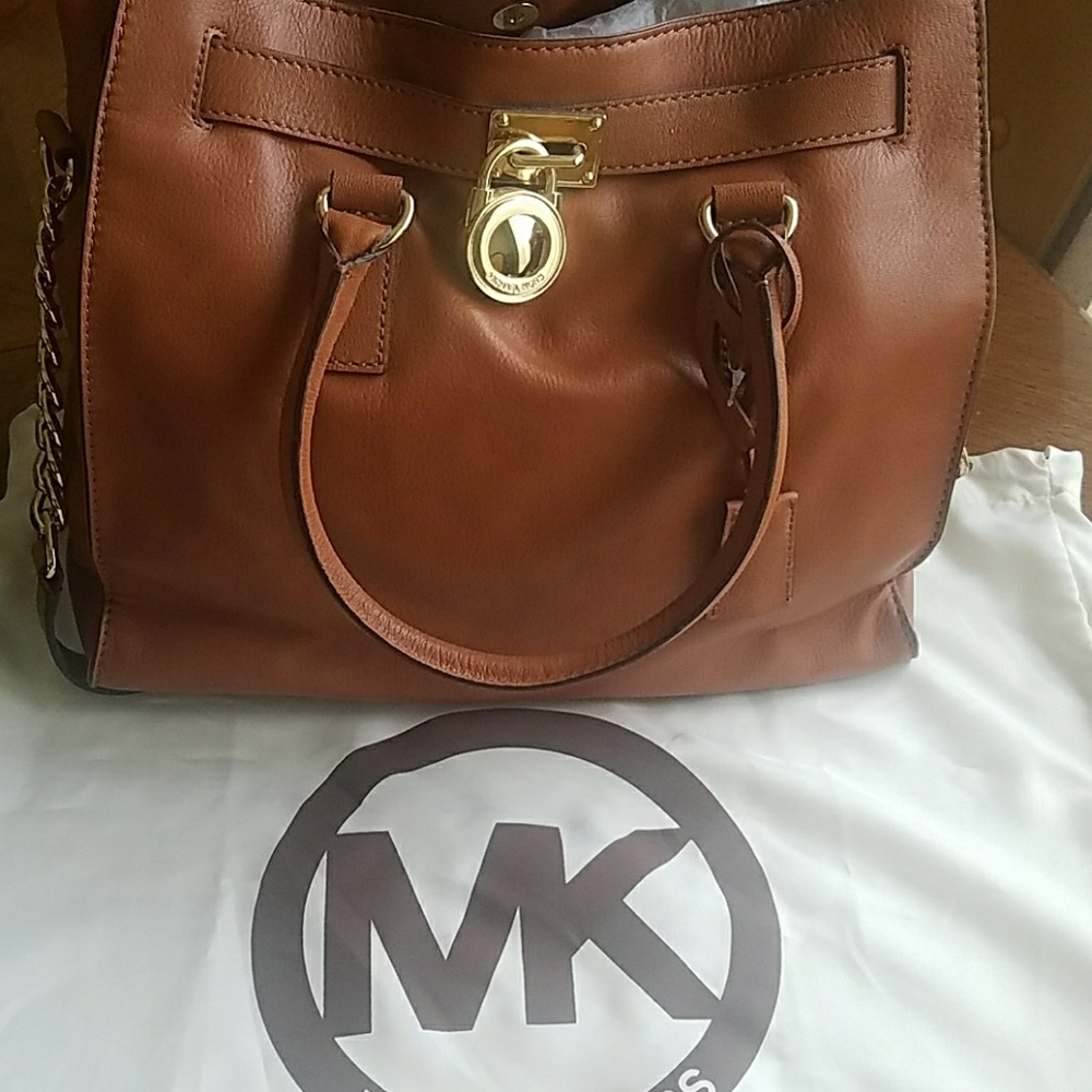 Michael Michael Kors Hamilton genuine leather tote